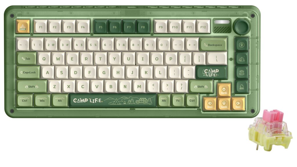 Bàn phím cơ IQUNIX ZX75 Camping RGB TTC Gold Pink