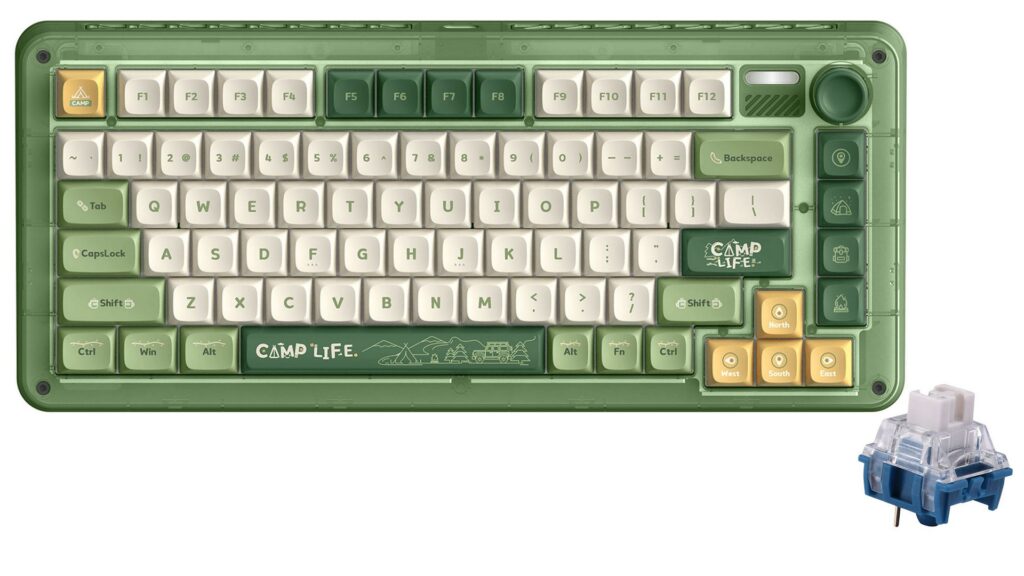 Bàn phím cơ IQUNIX ZX75 Camping RGB TTC Speed Silver