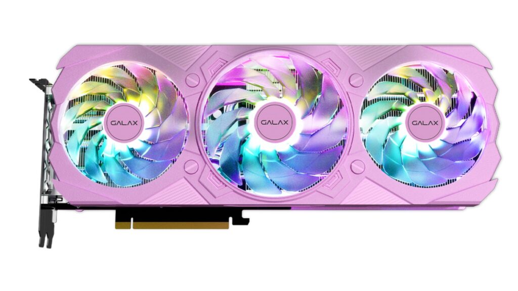 Card Màn Hình GALAX GeForce RTX 4070 EX Gamer 12GB GDDR6X màu hồng