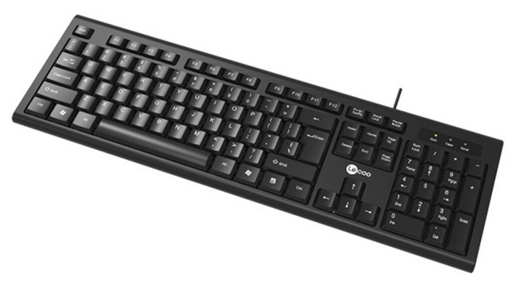 Bàn phím Lecoo KB101 đen (USB)