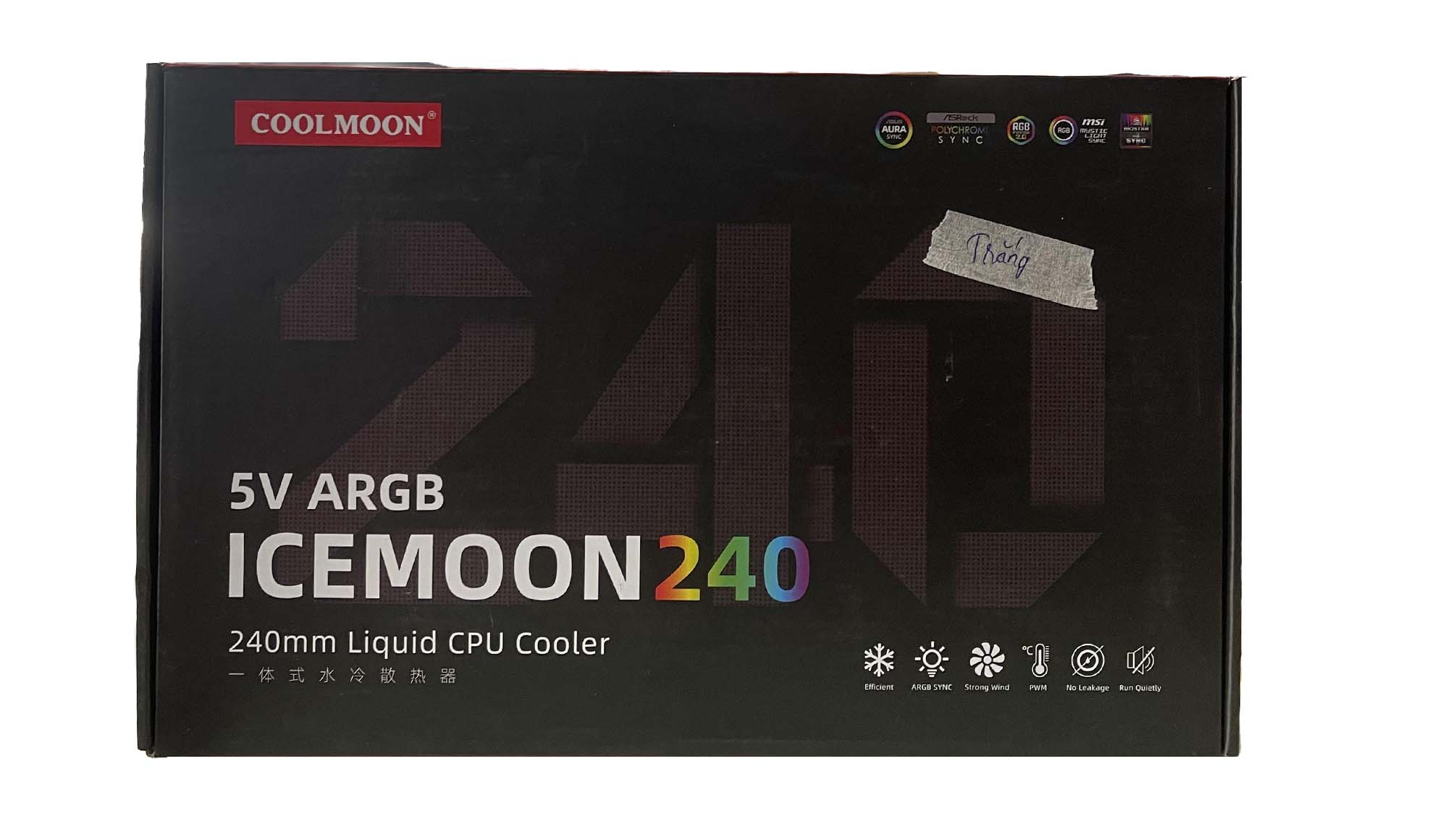 Tản nhiệt nước COOLMOON ICEMOON 240 5V White 1 Tản nhiệt nước COOLMOON ICEMOON 240 5V White
