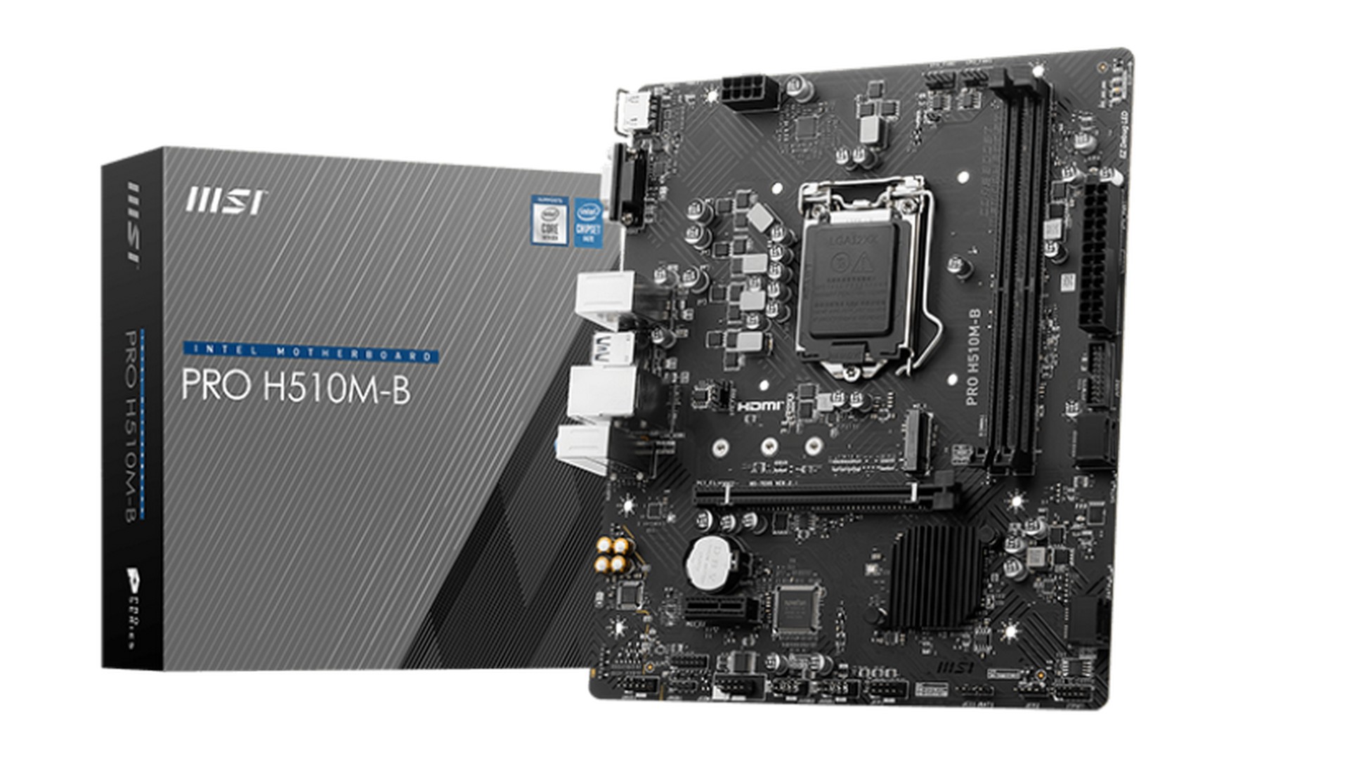 Mainboard MSI PRO H510M-B (Socket 1200 | m-ATX | 2 khe RAM DDR4) 1 Mainboard MSI PRO H510M-B (Socket 1200 | m-ATX | 2 khe RAM DDR4)