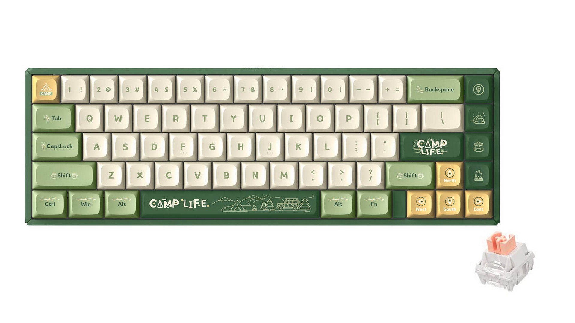 Bàn phím cơ IQUNIX F65 Camping TTC Holy Panda