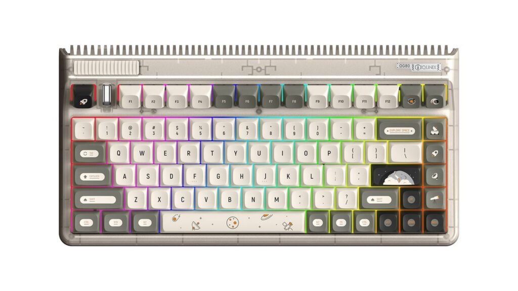 Bàn phím cơ IQUNIX OG80 Hitchhiker RGB TTC Speed Silver (Cherry Stabs) 5 Bàn phím cơ IQUNIX OG80 Hitchhiker RGB TTC Speed Silver (Cherry Stabs)