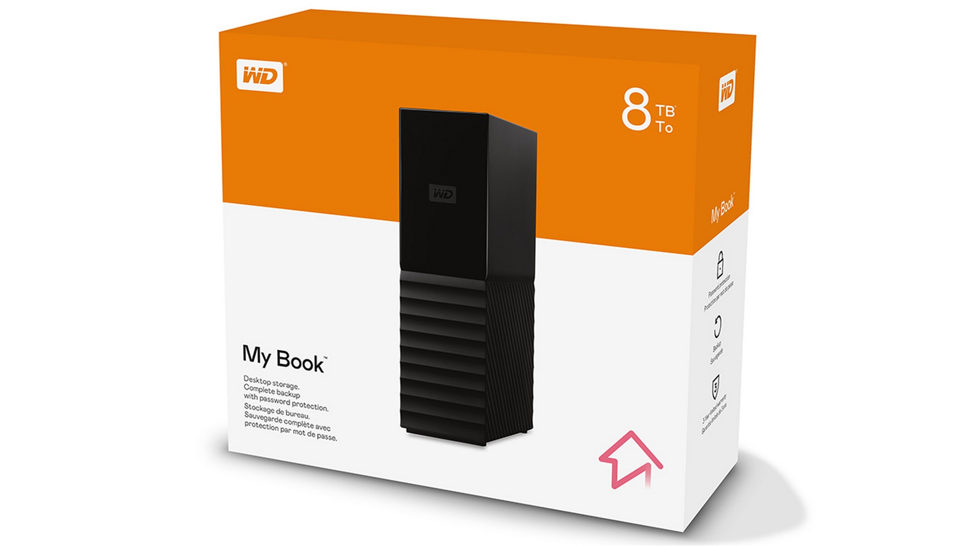 Ổ Cứng Di động WESTERN My Book 8TB (3,5" | USB 3.0 | WDBBGB0080HBKSESN)