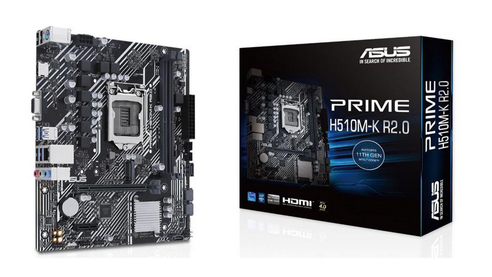 Mainboard Asus Prime H510M-K R2.0 (LGA 1200, mATX, 2 khe RAM DDR4)