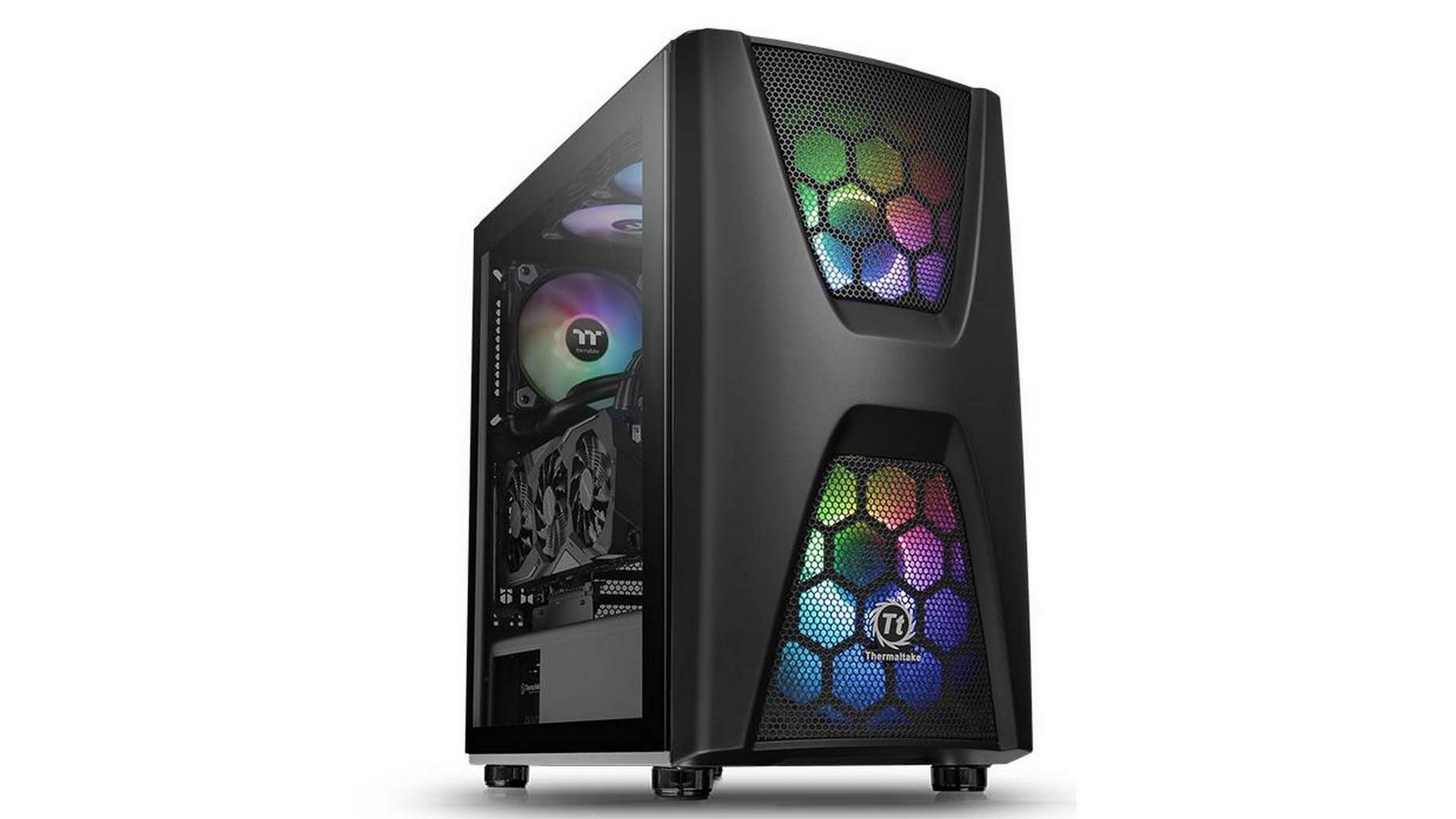 Vỏ case Thermaltake Commander C34 TG ARGB - Black ATX (Sẵn 2 FAN ARGB 20cm)