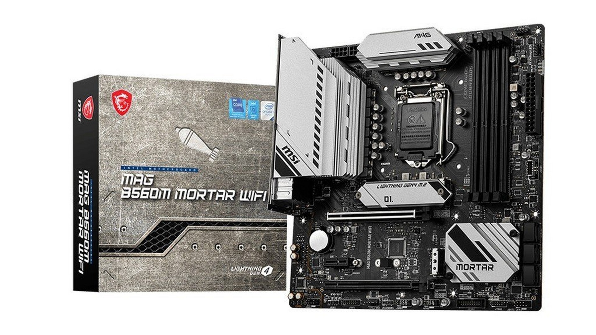 Mainboard MSI MAG B560M MORTAR WIFI (Intel Socket 1200, mATX, 4 khe RAM DDR4) 1 Mainboard MSI MAG B560M MORTAR WIFI (Intel Socket 1200, mATX, 4 khe RAM DDR4)