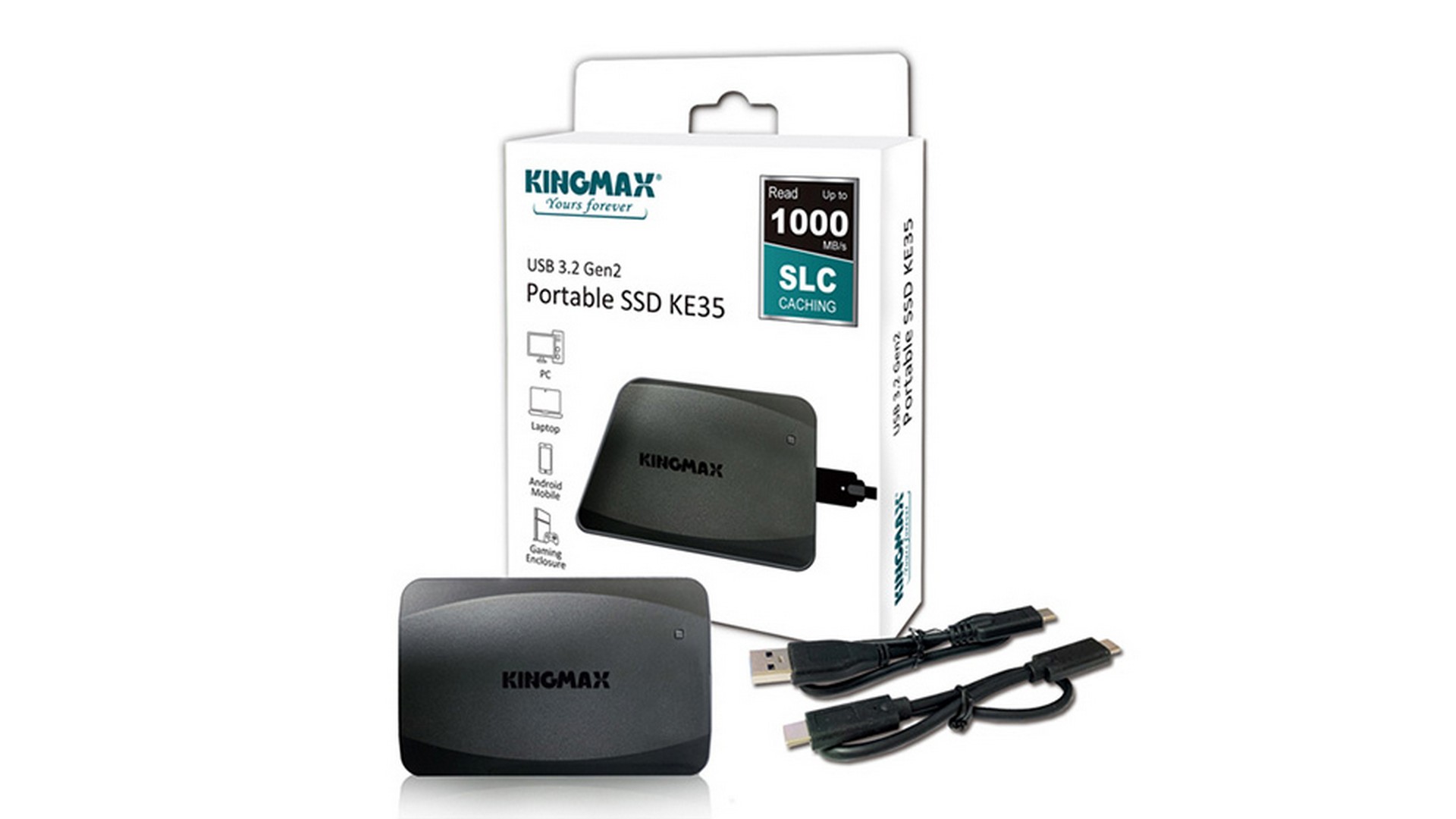 Ổ Cứng Di Động Kingmax KE35 1TB (2.5 inch | Đọc 1000MB/s - Ghi 800MB/s)