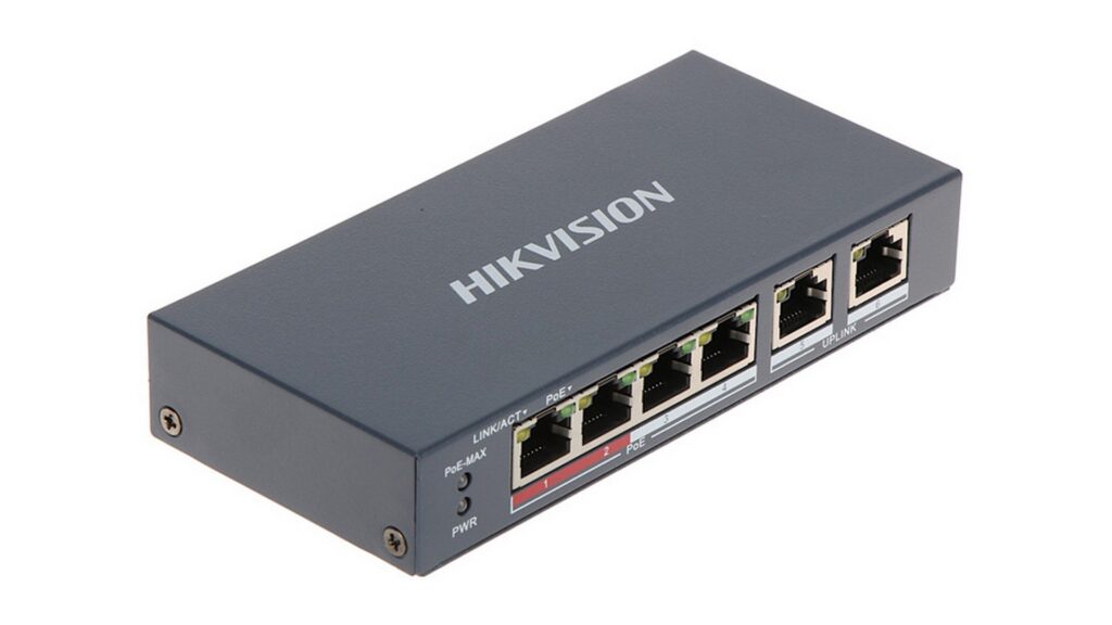 Switch POE camera HIKVISION DS-3E0106P-E/M 4 Switch POE camera HIKVISION DS-3E0106P-E/M