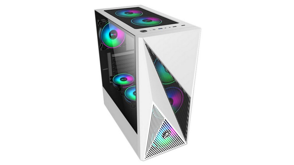 Vỏ Case VITRA POSEIDON R12 White (Mid Tower / Trắng / Tặng kèm 3 fan RGB)