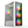 Vỏ Case Vitra Ceres V305-G White (Mid Tower / Trắng / Tặng kèm 3 fan RGB)