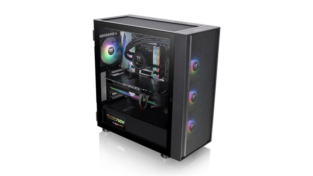 Vỏ case Thermaltake H570 TG ARGB Black 8 Vỏ case Thermaltake H570 TG ARGB Black