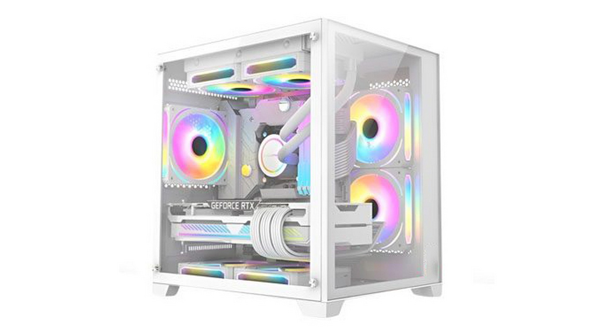 Vỏ Case GAMING Start - AQua (M-ATX | Màu trắng)