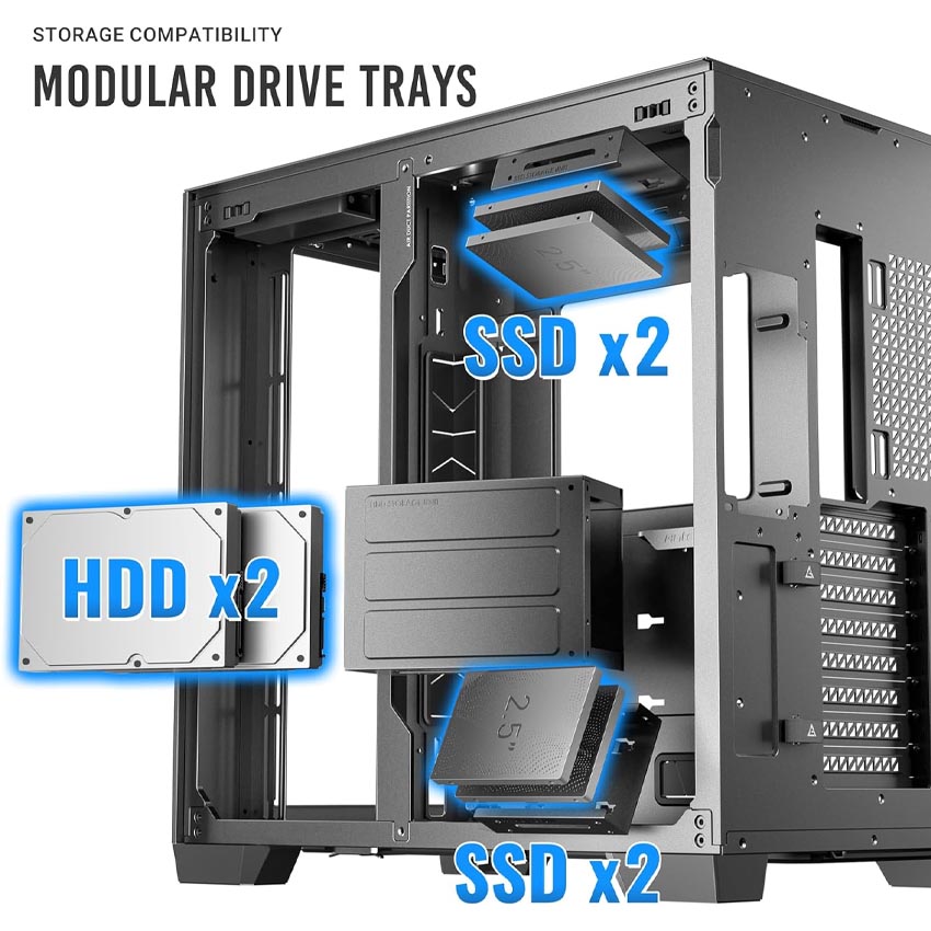 VỎ CASE ANTEC C8 BLACK
