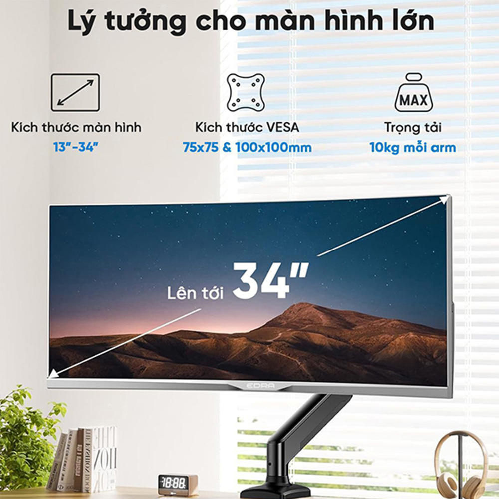 Giá Đỡ Màn Hình Gaming E DRA – EMA7302 ( 22-34inch)