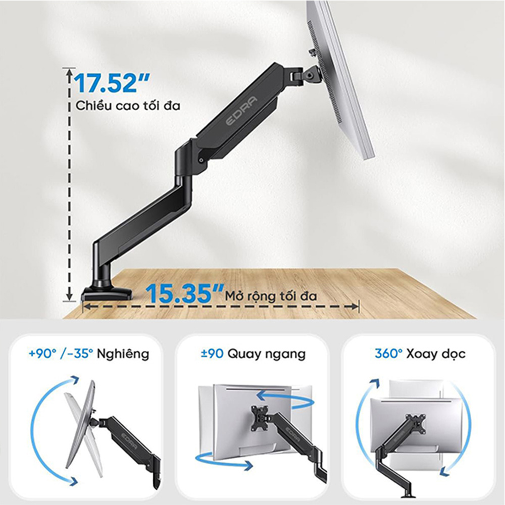 Giá Đỡ Màn Hình Gaming E DRA – EMA7302 ( 22-34inch)