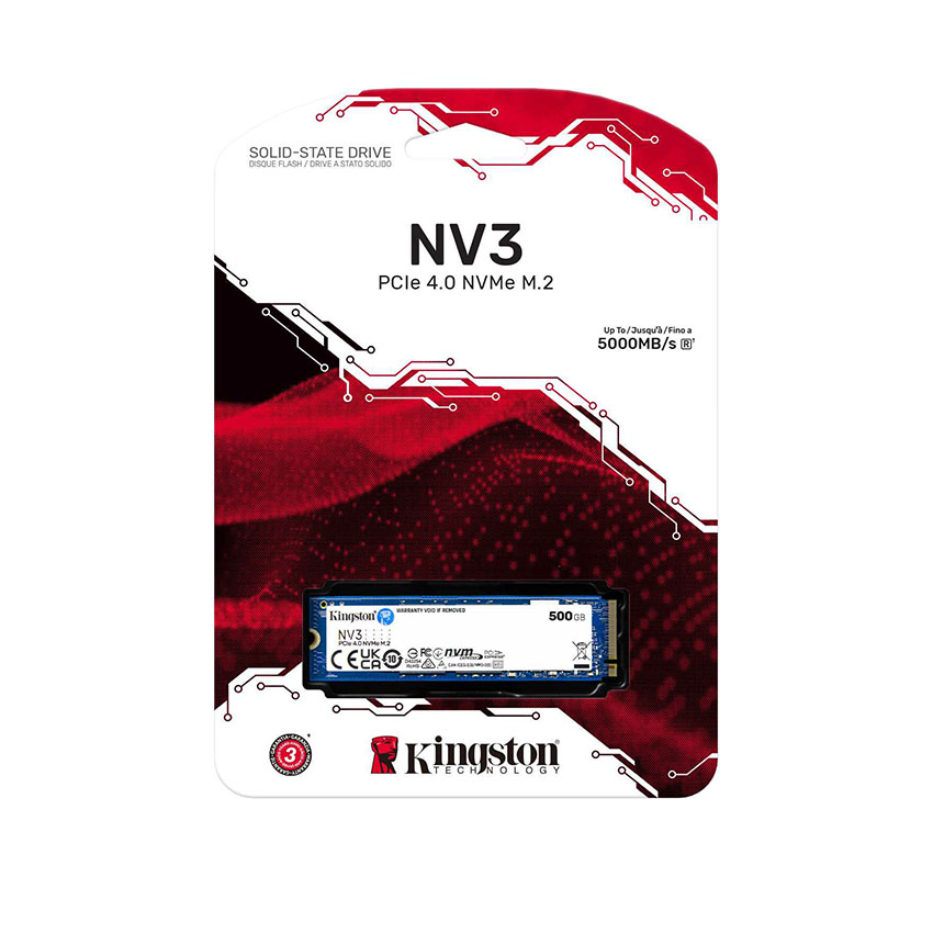 Ổ cứng SSD Kingston SNV3S 1TB (M.2 NVMe Gen 4 x 4 | Đọc 6000Mb – Ghi 4000Mb/s)