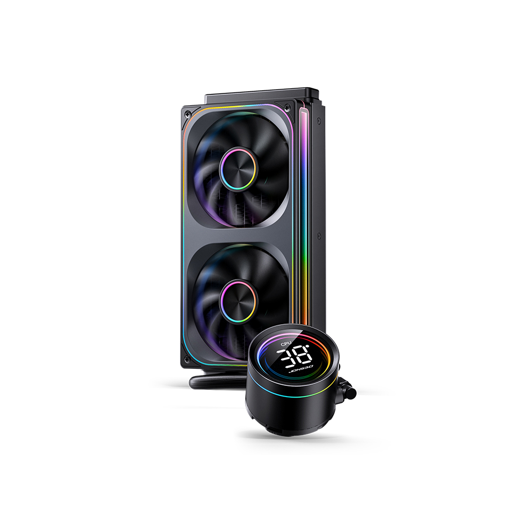 Tản nhiệt nước AIO Jonsbo TH-240 Black (ARGB, Hiển Thị Nhiệt Độ)