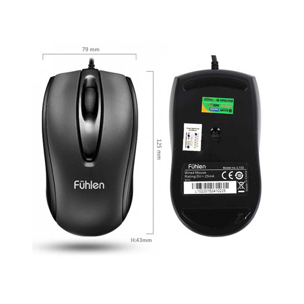 Chuột máy tính Fuhlen L102 (Black)