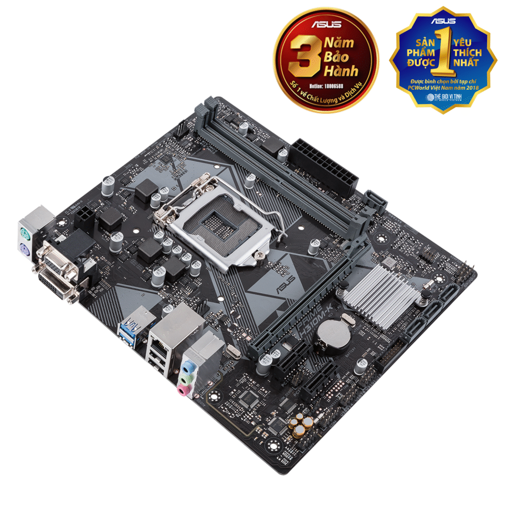 Mainboard Asus PRIME H310M-K (Intel LGA 1151-v2, M-ATX, 2 khe RAM DDR4)