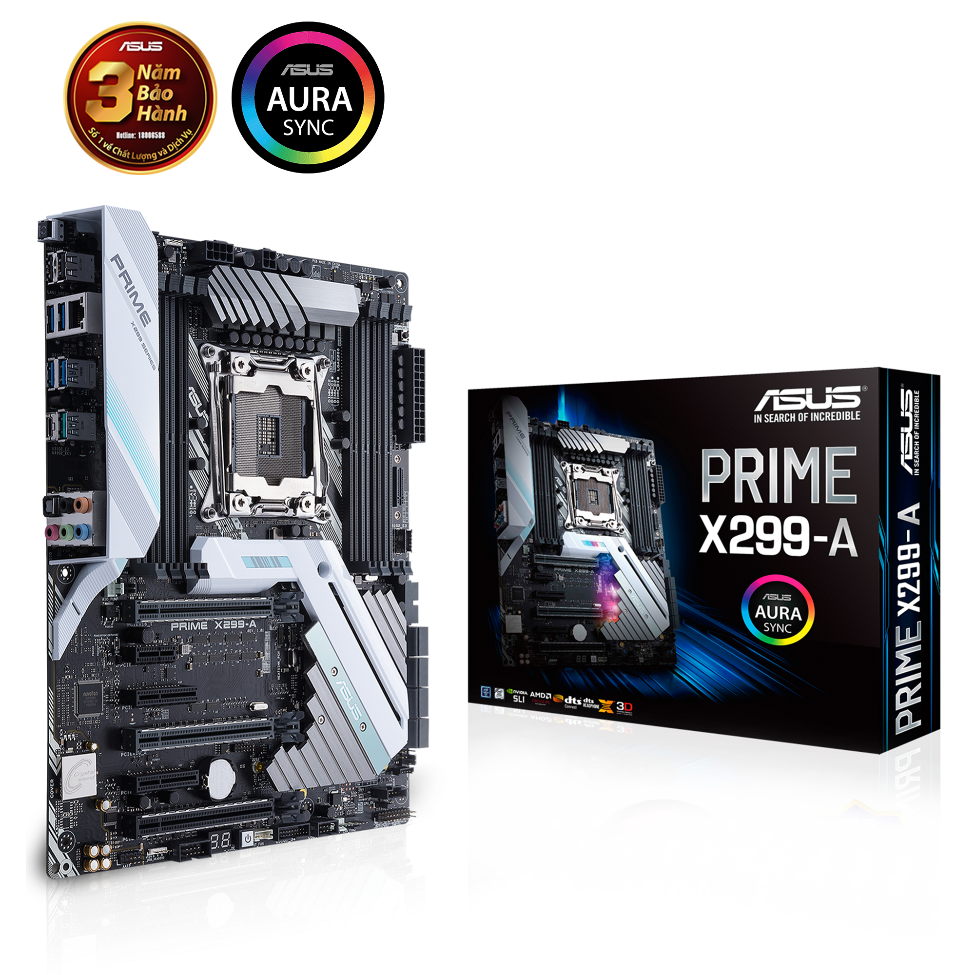 Mainboard Asus PRIME X299-A (Intel LGA 2066, ATX, 8 khe RAM DDR4)
