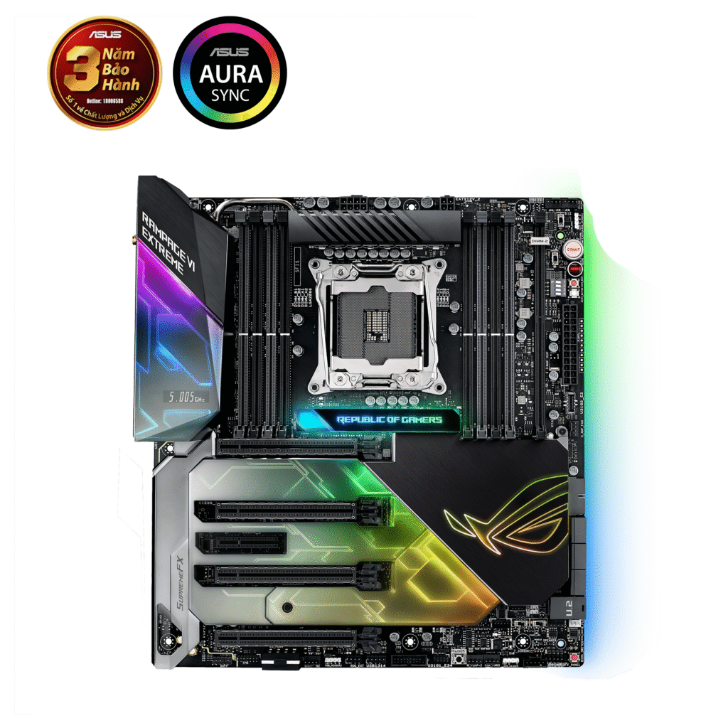 Mainboard Asus ROG RAMPAGE VI EXTREME (Intel X299, LGA 2066, E-ATX, 8 khe RAM DDR4)