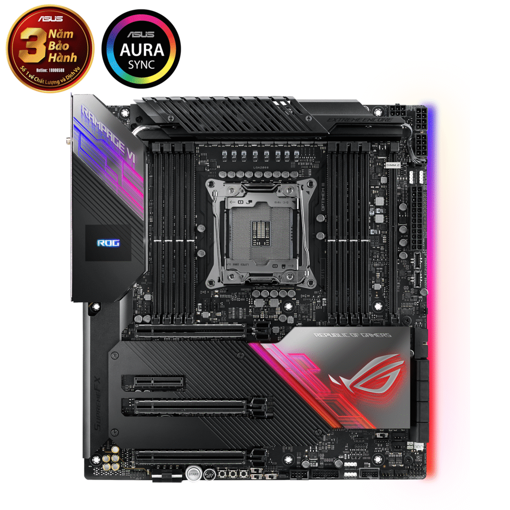 Mainboard Asus ROG RAMPAGE VI EXTREME ENCORE (Intel X299, LGA 2066, E-ATX, 8 khe RAM DDR4)