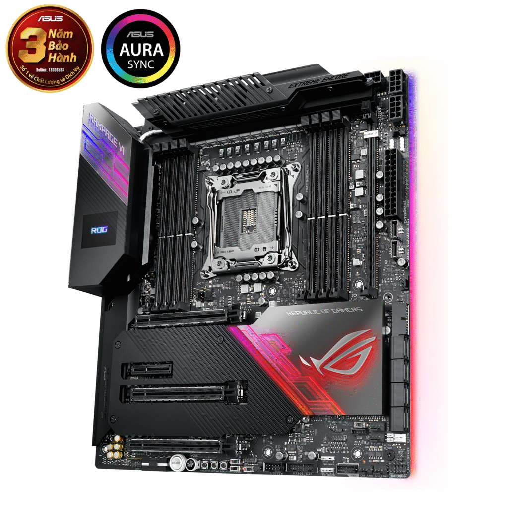 Mainboard Asus ROG RAMPAGE VI EXTREME ENCORE (Intel X299, LGA 2066, E-ATX, 8 khe RAM DDR4)