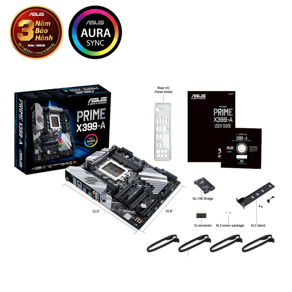 Mainboard Asus PRIME X399-A (AMD X399, TR4, E-ATX, 8 khe RAM DDR4) 21 Mainboard Asus PRIME X399-A (AMD X399, TR4, E-ATX, 8 khe RAM DDR4)
