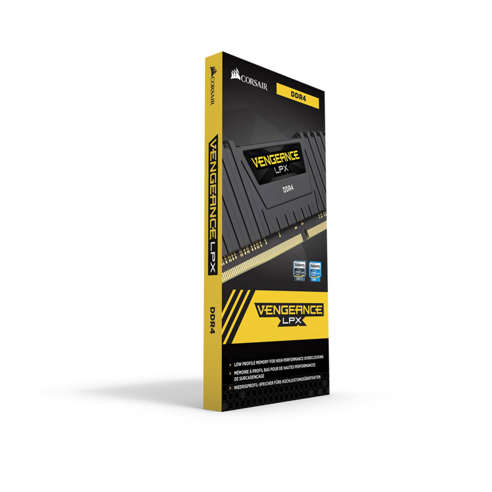 RAM Desktop Corsair Vengeance LPX Black 8GB (1x8GB) DDR4 3000MHz (CMK8GX4M1D3000C16)