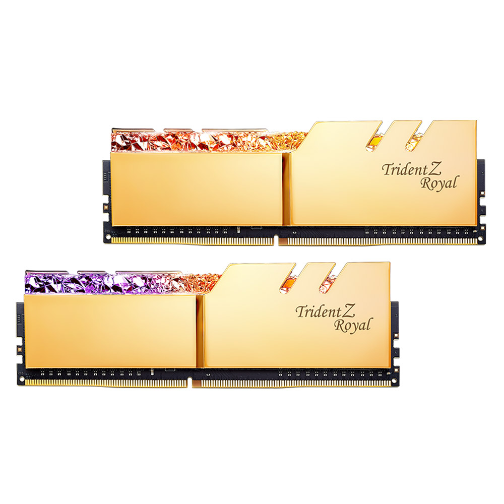 RAM Desktop GSkill Trident Z Royal 16GB (2x8GB) DDR4 3200MHz (F4-3200C16D-16GTRG)
