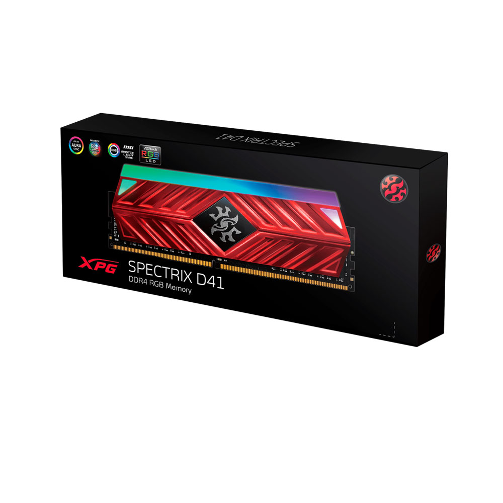 RAM Desktop Adata XPG Spectrix D41 RGB 8GB (1x8GB) DDR4 3000MHz