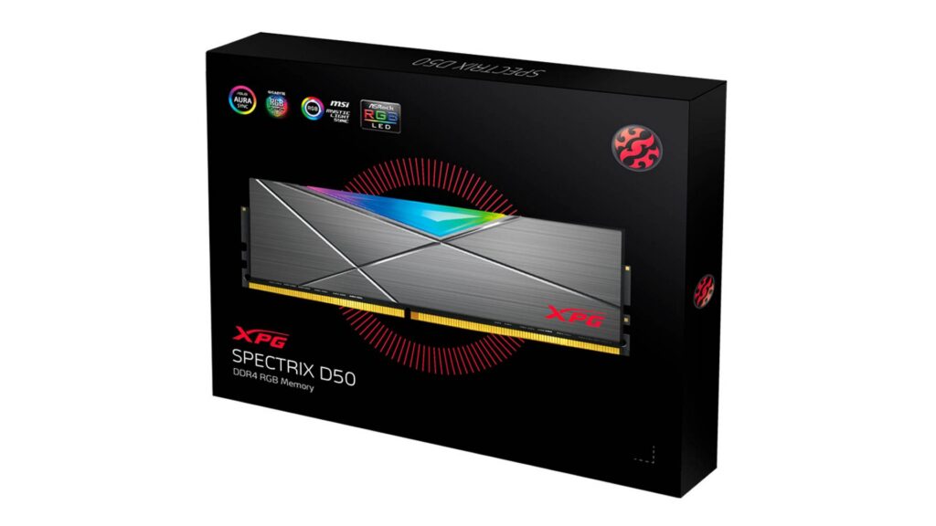 RAM Desktop Adata XPG Spectrix D50 RGB 8GB (1x8GB) DDR4 3200MHz (Gray) 9 RAM Desktop Adata XPG Spectrix D50 RGB 8GB (1x8GB) DDR4 3200MHz (Gray)