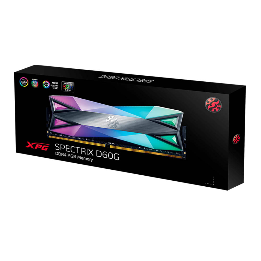 RAM Desktop Adata XPG Spectrix D60G RGB 16GB (2x8GB) DDR4 3200MHz