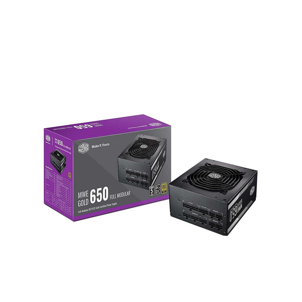 Nguồn máy tính Cooler Master MWE GOLD 650 – V2 FULL MODULAR 80 Plus Gold