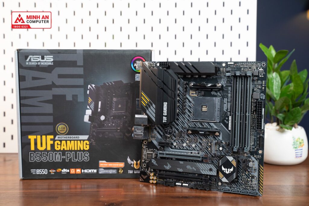 Mainboard ASUS TUF GAMING B550M-PLUS (Socket AM4 | m-ATX | 4 khe RAM DRR4) 19 Mainboard ASUS TUF GAMING B550M-PLUS (Socket AM4 | m-ATX | 4 khe RAM DRR4)