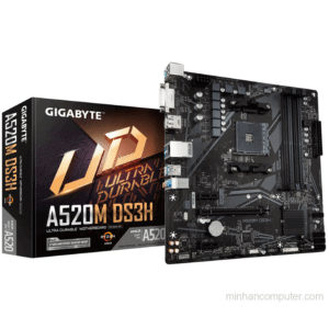 Mainboard Gigabyte A520M-DS3H (AMD Socket AM4, 4 khe RAM DDR4)