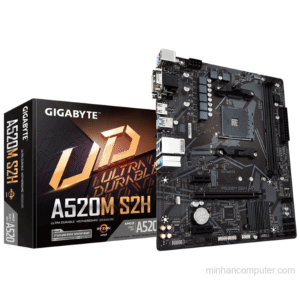 Mainboard Gigabyte A520M-S2H (Socket AM4, 2 khe RAM DDR4)