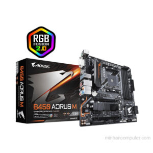 Mainboard Gigabyte B450 AORUS – M (AMD Socket AM4, m-ATX, 4 khe RAM DDR4)