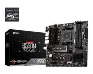 Mainboard MSI B550M PRO-DASH (AMD Socket AM4, m-ATX, 4 khe RAM DRR4)