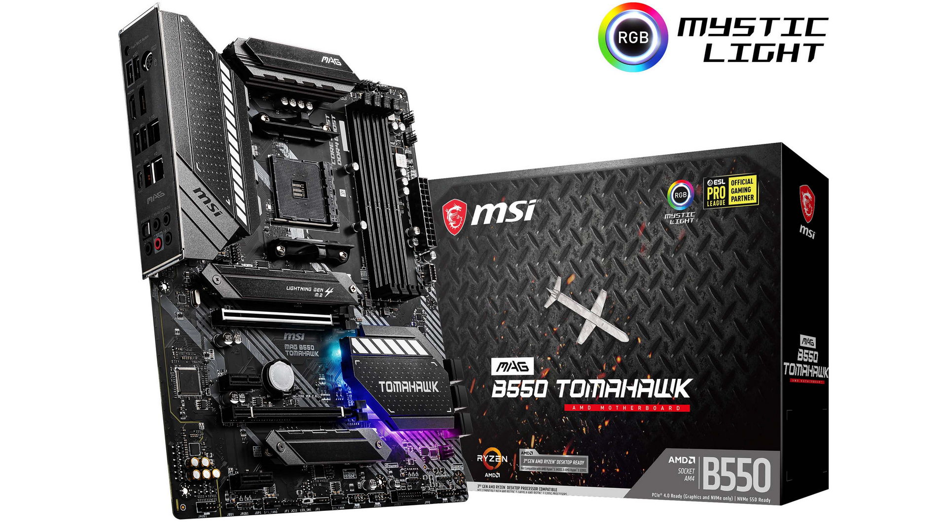 Mainboard MSI MAG B550 TOMAHAWK (AMD Socket AM4, ATX, 4 khe RAM DDR4)