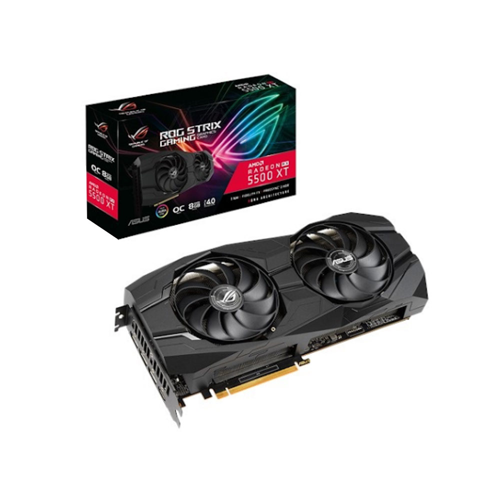 Card màn hình Asus ROG Strix Radeon RX 5500 XT OC Gaming (ROG-STRIX-RX5500XT-O8G-GAMING)