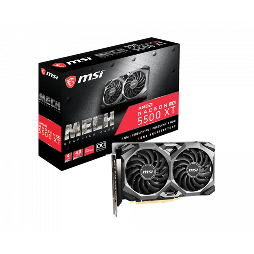 Card màn hình MSI Radeon RX 5500 XT MECH 4G OC