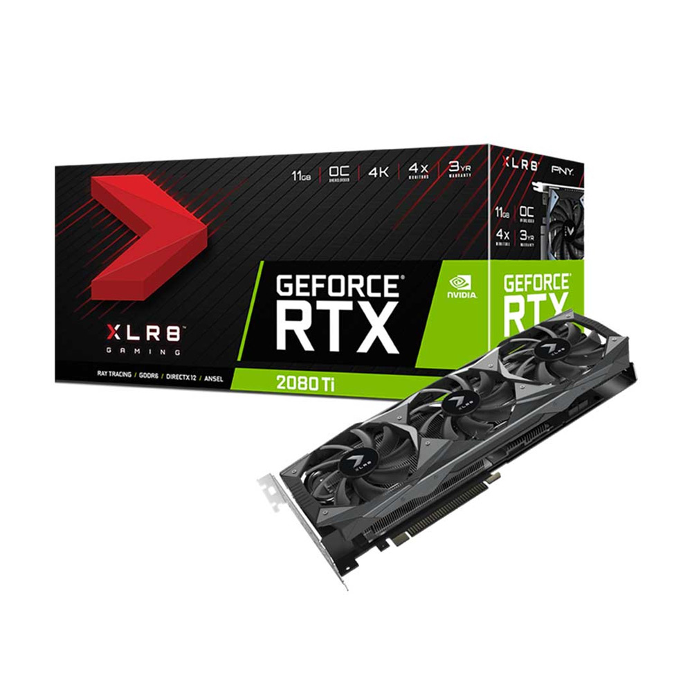 Card màn hình PNY GeForce RTX 2080 TI 11GB XLR8 Gaming OC (VCG2080T11TFMPB-O)