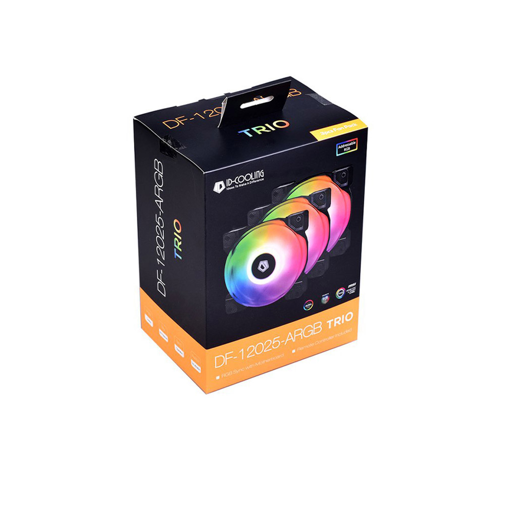 Quạt tản nhiệt ID COOLING DF-12025-ARGB TRIO 3PCS