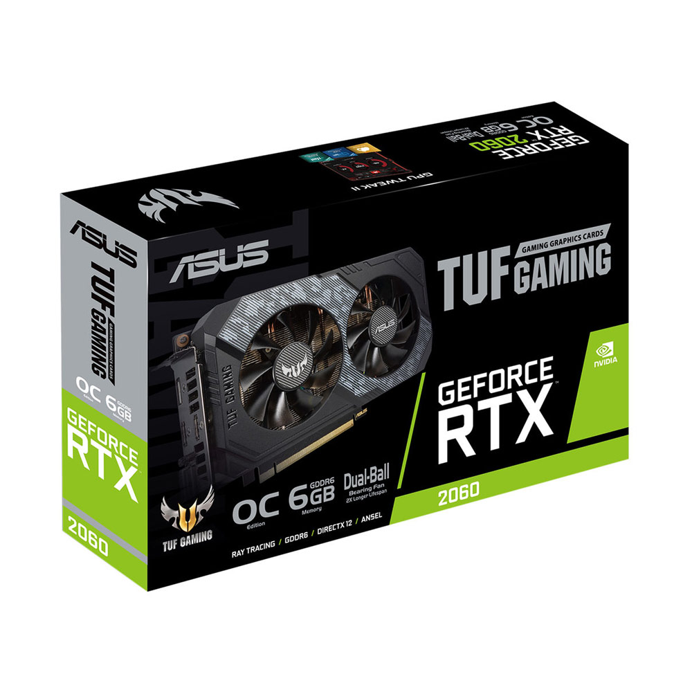 Card màn hình Asus TUF GeForce RTX 2060 OC Gaming (TUF-RTX2060-O6G-GAMING)