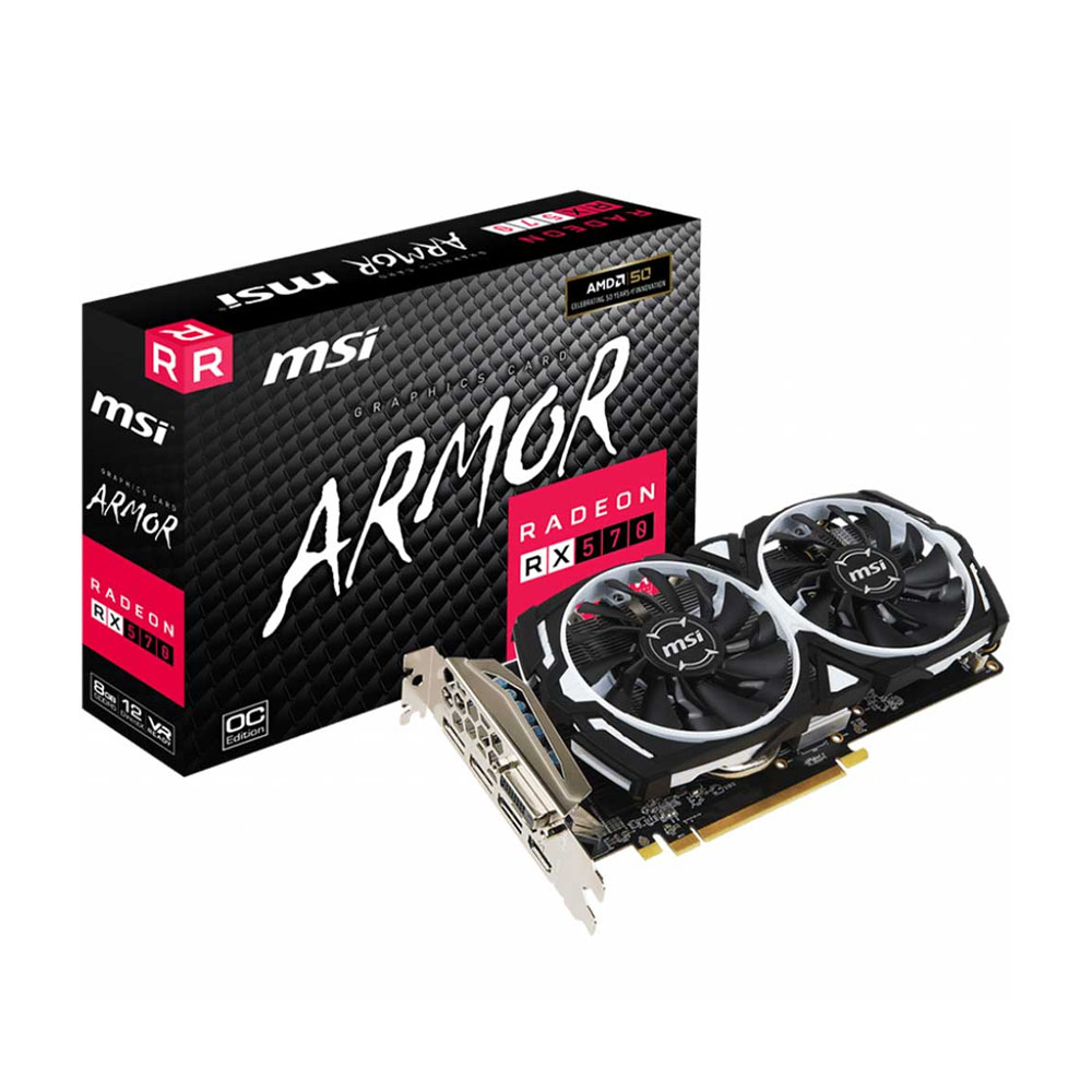 Card màn hình MSI Radeon RX 570 Armor 8G OC