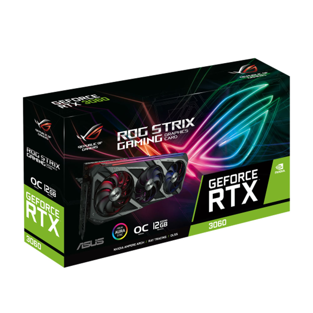 Card màn hình Asus ROG Strix GeForce RTX 3060 Gaming OC (ROG-STRIX-RTX3060-O12G-GAMING)