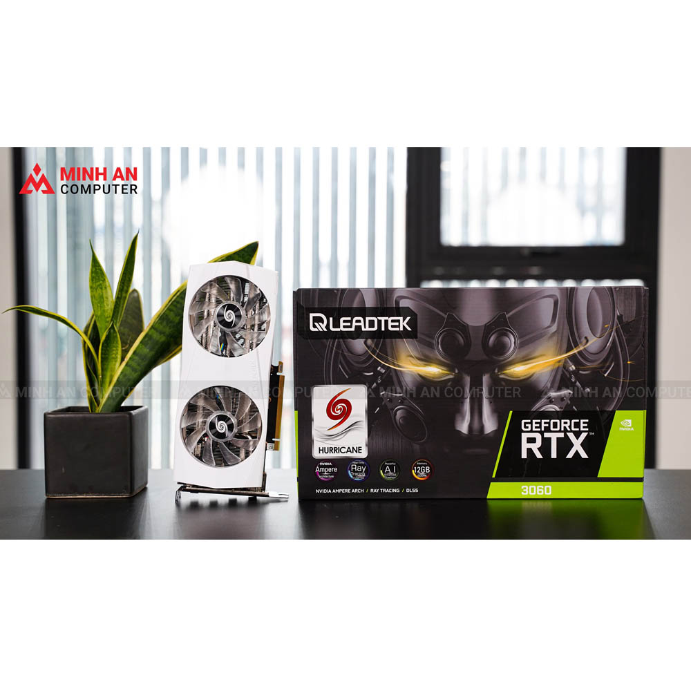 Card màn hình Leadtek WinFast RTX 3060 Hurricane White Edition